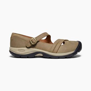 KEEN Női Presidio II Cross Strap Oxford Cipő Khaki